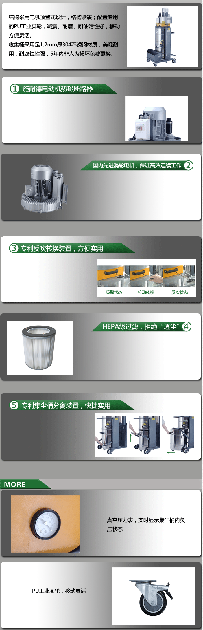 匯樂(lè )股份Villo VKF-22重工型工業(yè)吸塵器